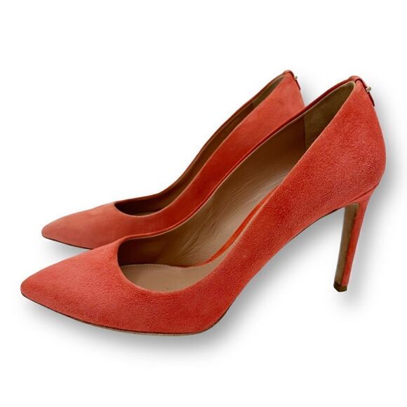 Hugo Boss Orange Suede Pointed Toe Stiletto Pumps EUR 40 US 9.5 - Picture 4 of 13